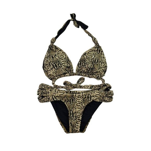 Vitamin A Snake Print Bikini Size Small - Picture 1 of 5